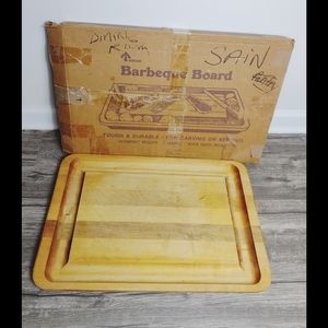 Vintage JK Adams BBQ Cutting Board Made in USA
